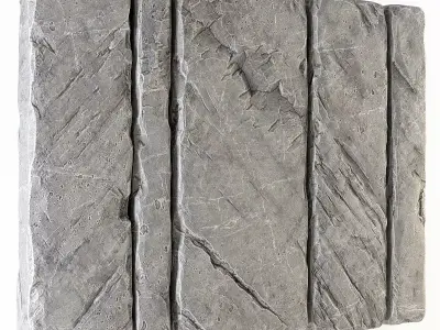 Slab stone wall n2 3D model