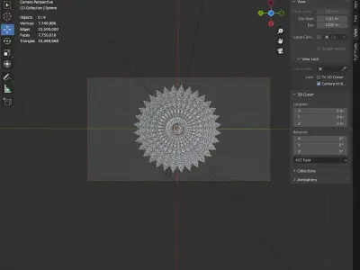 religion kaleidoscope decorative accessories 3D model