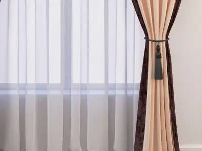 Set 34 Curtains 3D model