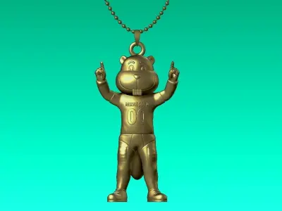 NCAA - Necklaces MINNESOTA GOLDEN GOPHERS- Hanging Figurine 3D print model