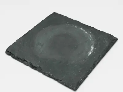 Slate Coasters 2 3D model