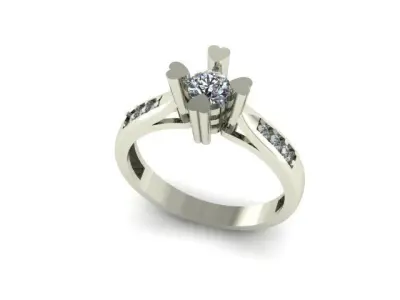 engagement ring  3D print model