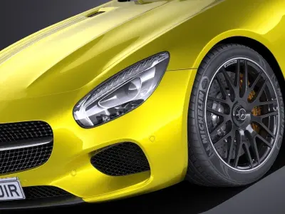 Mercedes-Benz AMG GT S 2016 VRAY 3D model