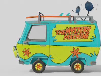 The Mystery Machine - Blender File 3D model