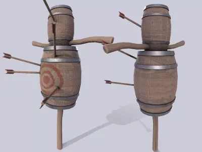 Training dummy Low-poly 3D model