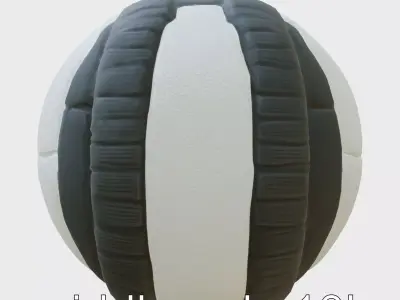Textured Handball with Enhanced Grip Low-poly 3D model