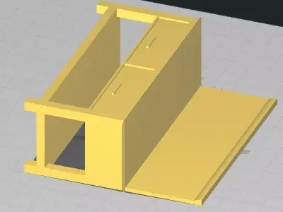 1 18 Scale Diorama Garage Desk 3D model
