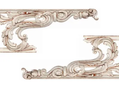 Classic corbel 02 3D model