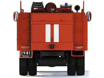 GAZ 53 AC-30-106G  fire truck 1987 3D model