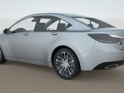 Generic Sedan v27 Low-poly 3D model