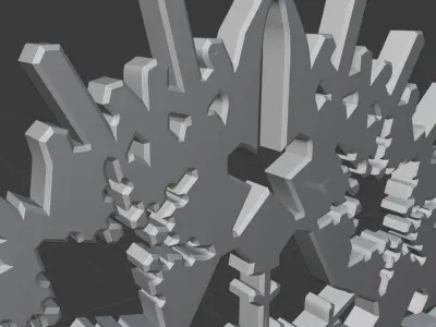 Decor Snowflake Design4  3D print model 3D print model