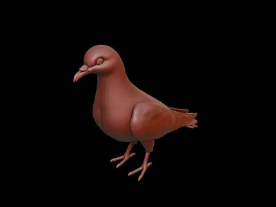 Pigeon Animal Sculpture 3D print model purchase
