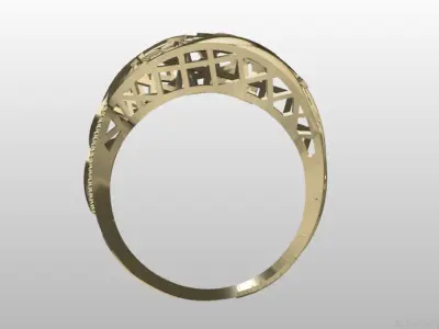 Fusion Ring Light Weight 3D print model