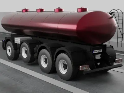  Fuel Truck 3D model