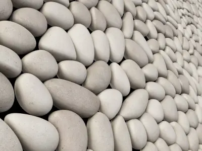 Pebble decor panel n1a 3D model
