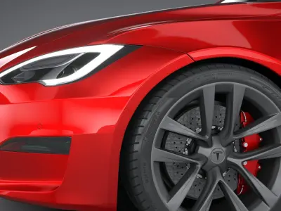Tesla Model S 2021 3D model
