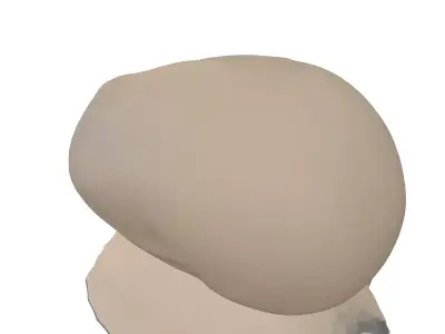 Abstract Ceramic Stone Decorative Sculpture Low-poly 3D model