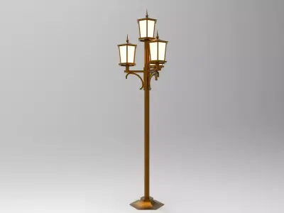 lantern Q street lamp 3D model