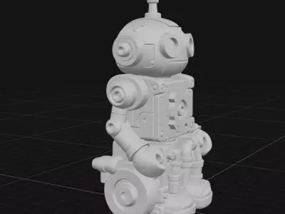 Industrial Robot Sculpture 3D print model