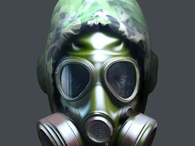 Helmet 3d model military combat Military Low-poly Low-poly 3D model 65