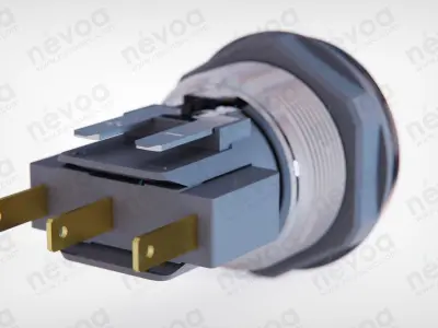Metal Switch with Ceramic Actuator - MSM CS 19 - Schurter AG 3D model