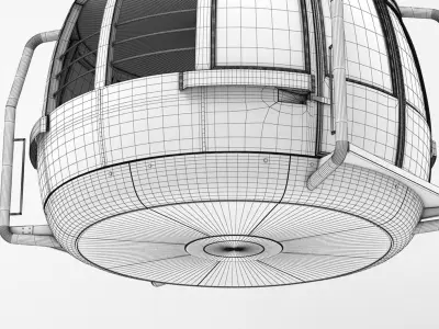 Cableway Car 3 3D model