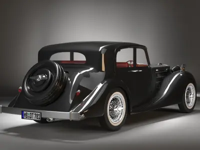  delahaye 135m 1938  3D model