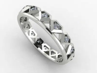 ring diamond 3D print model