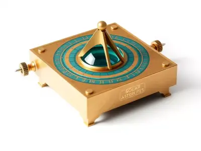 Golden Astro Sundial model pack Low-poly 3D model