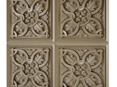 Decorative panel 7 3D model purchase