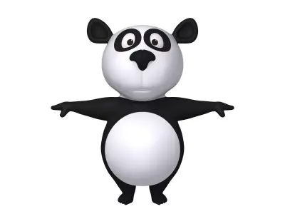 Panda Cartoon 3D model