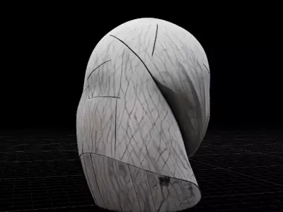 Monolith Relic Ultra Luxury Abstract Sculpture 3D Model Low-poly 3D model