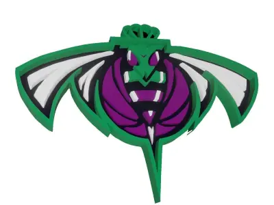 Hornets logo only 3D model
