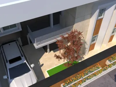 the rectangular house  3D model