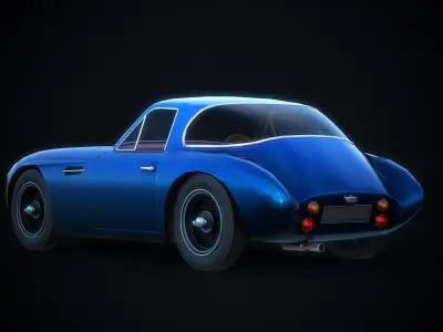 TVR Grantura Authentic Car Game Ready Low-poly 3D model