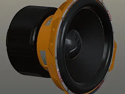 Orion 15 Inch Subwoofer - High Poly Free 3D model