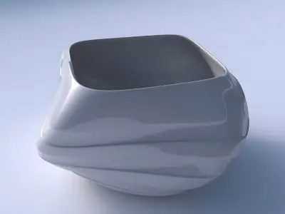 Bowl helix with smooth ribbons 3D print model