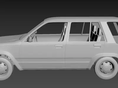 Toyota Tercel 4wd 1986  Body For Print 3D print model