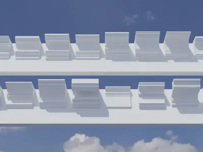 Moulding Pack Low-poly 3D model