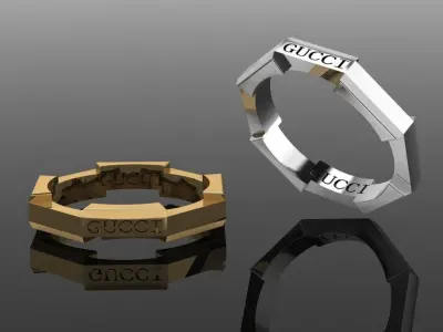 pentagon ring 3D print model