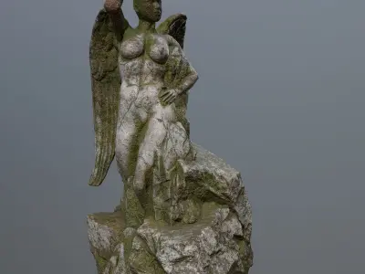 woman statue 2 Low-poly 3D model buy