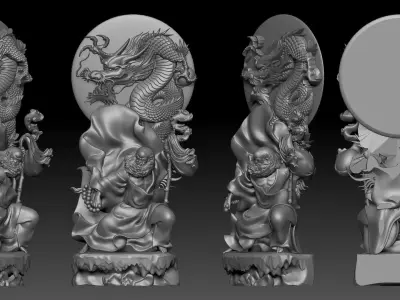 Bodhidharma  3D print model