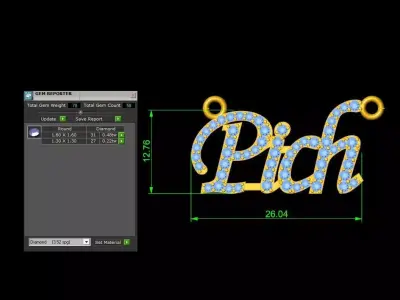 Pich Pendant 3D print model