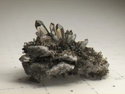 Crystal Model Kit - 6 Types Low-poly 3D model