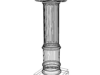 Greek-Roman Pillar - Column - Realistic 4k Stone  3D model