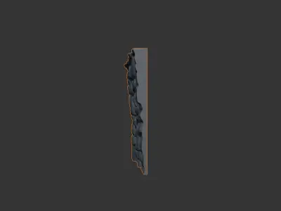Dense Sandstone Wall Prop 3D model