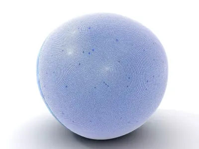 Blue Swirl Sphere model pack Low-poly 3D model