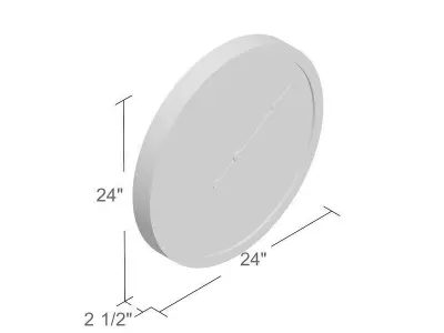 Wood Wall Clock 3D model