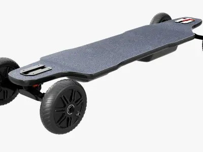 Skateboard electric 02 3D model