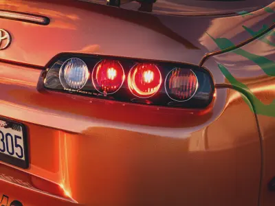 Toyota Supra A80 Fast And Furious most detailed 3D model